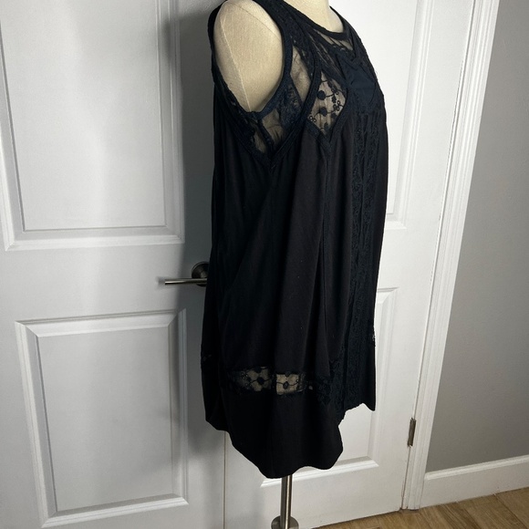 Double D Ranch Lace Detail tunic Dress – Black Size Large Western - Picture 2 of 7